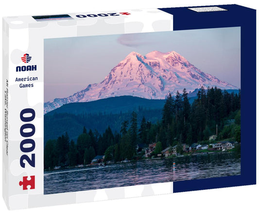 Noah Jigsaw Puzzle Mt Rainier Sunset on Clear Lake, Washington 2000 pieces