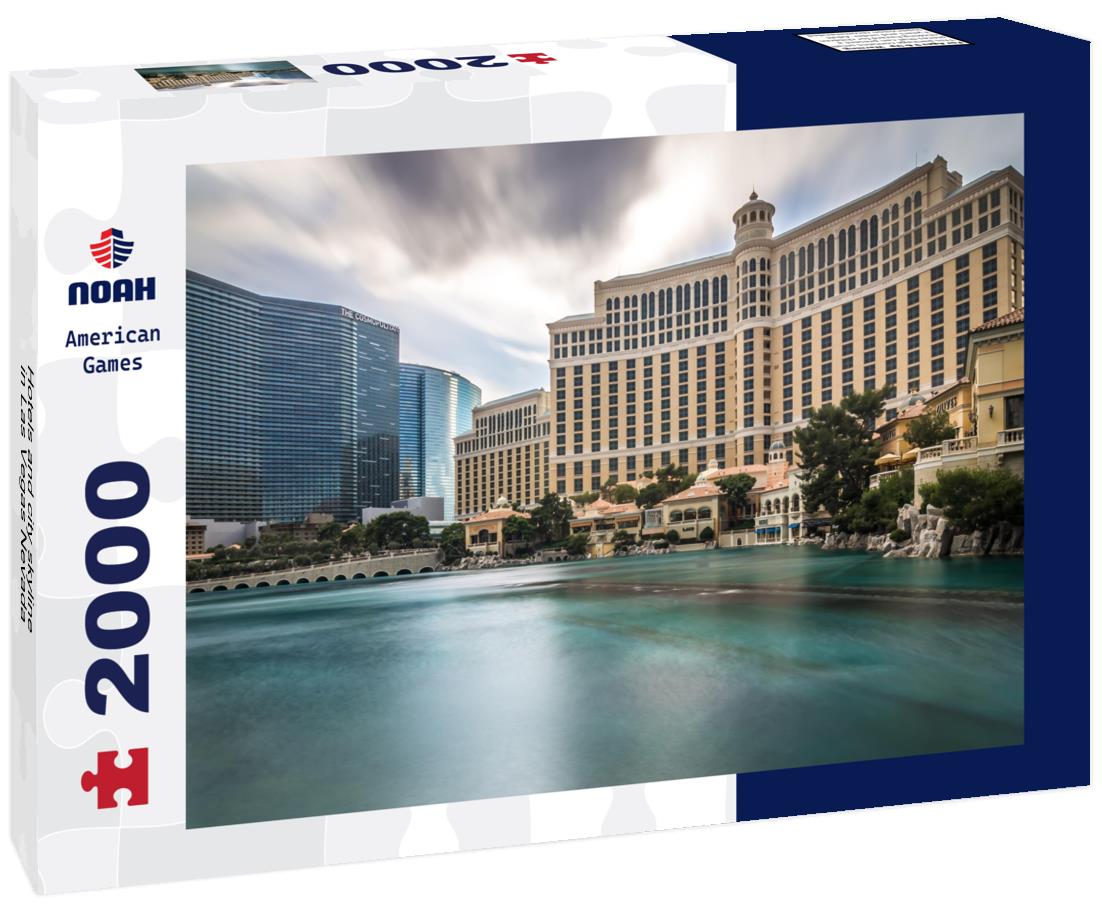 Hotels and city skyline in Las Vegas Nevada 2000pc Puzzle