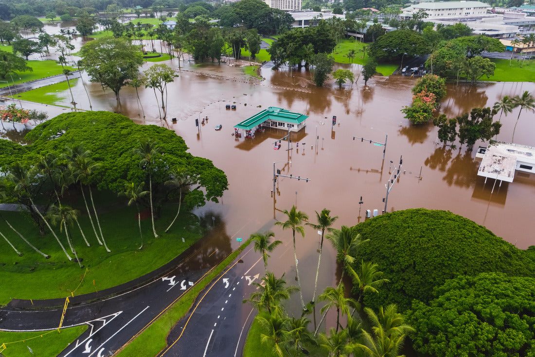 Flooded Park in Hilo Hawaii after big storm 2000pc Puzzle