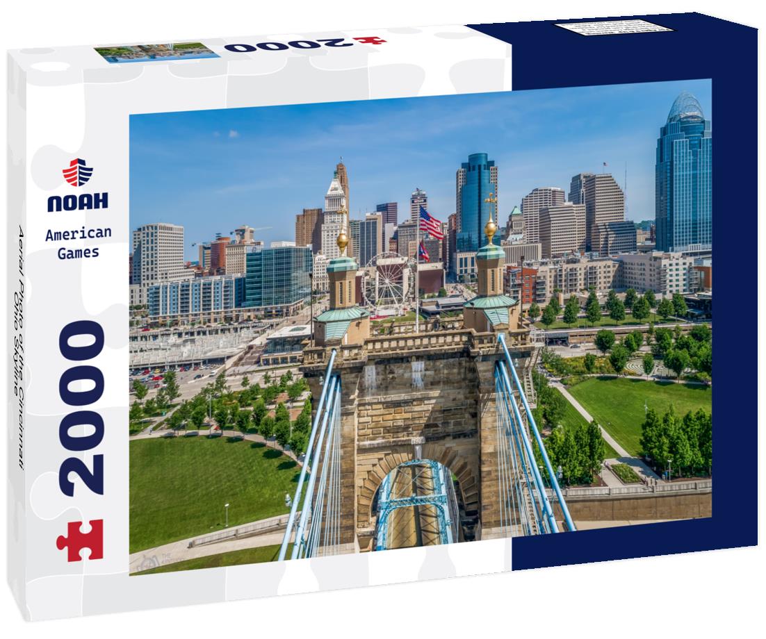 Aerial Photo of the Cincinnati Ohio Skyline 2000pc Puzzle