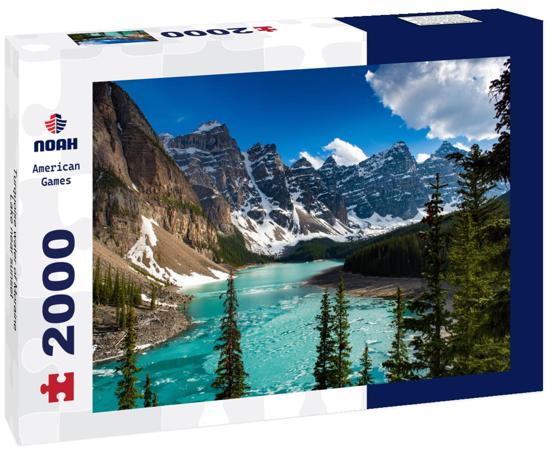 Turquoise water of Moraine Lake near sunset 2000pc Puzzle