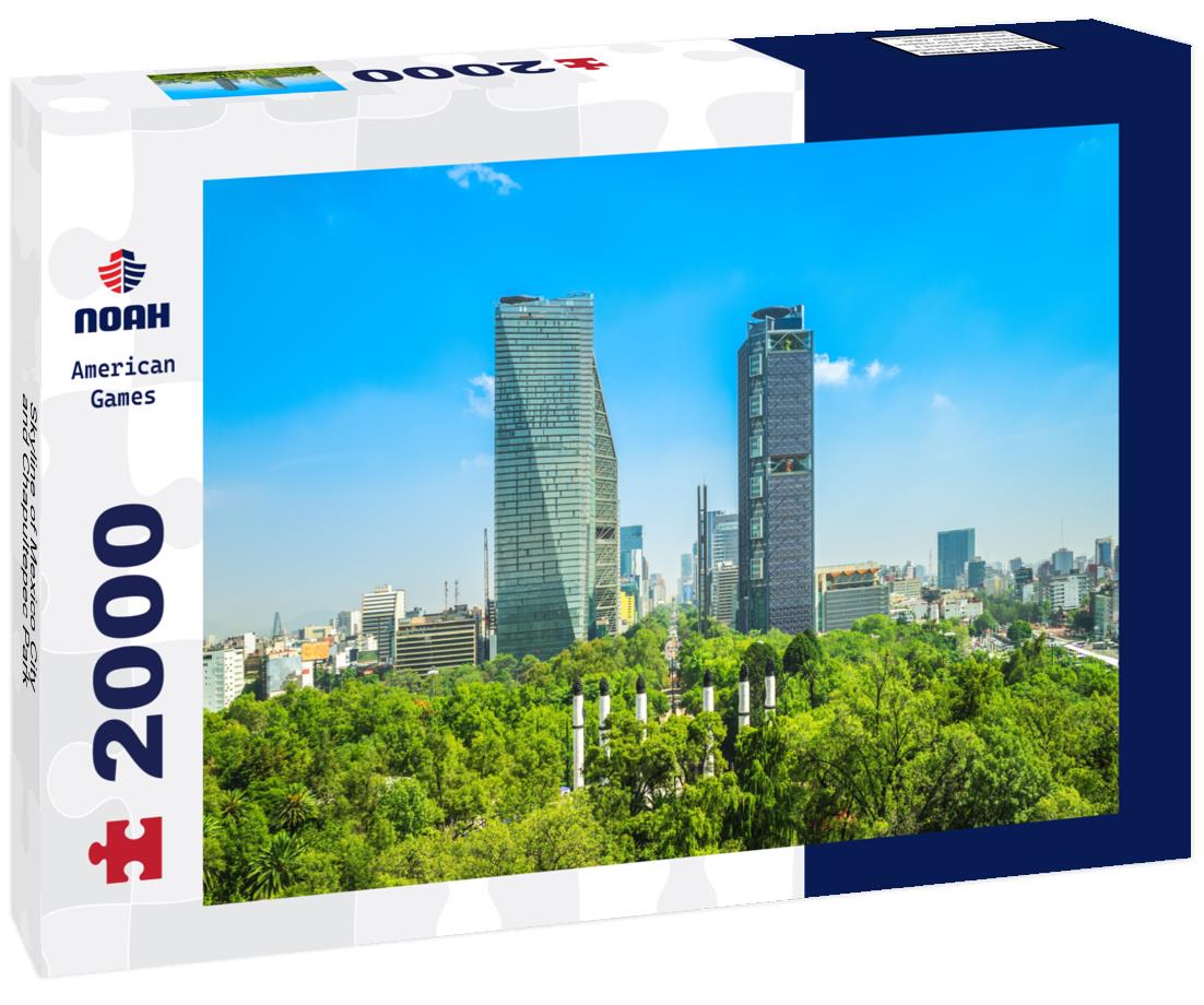 Noah Jigsaw Puzzle Skyline of Mexico City and Chapultepec Park 2000 pieces