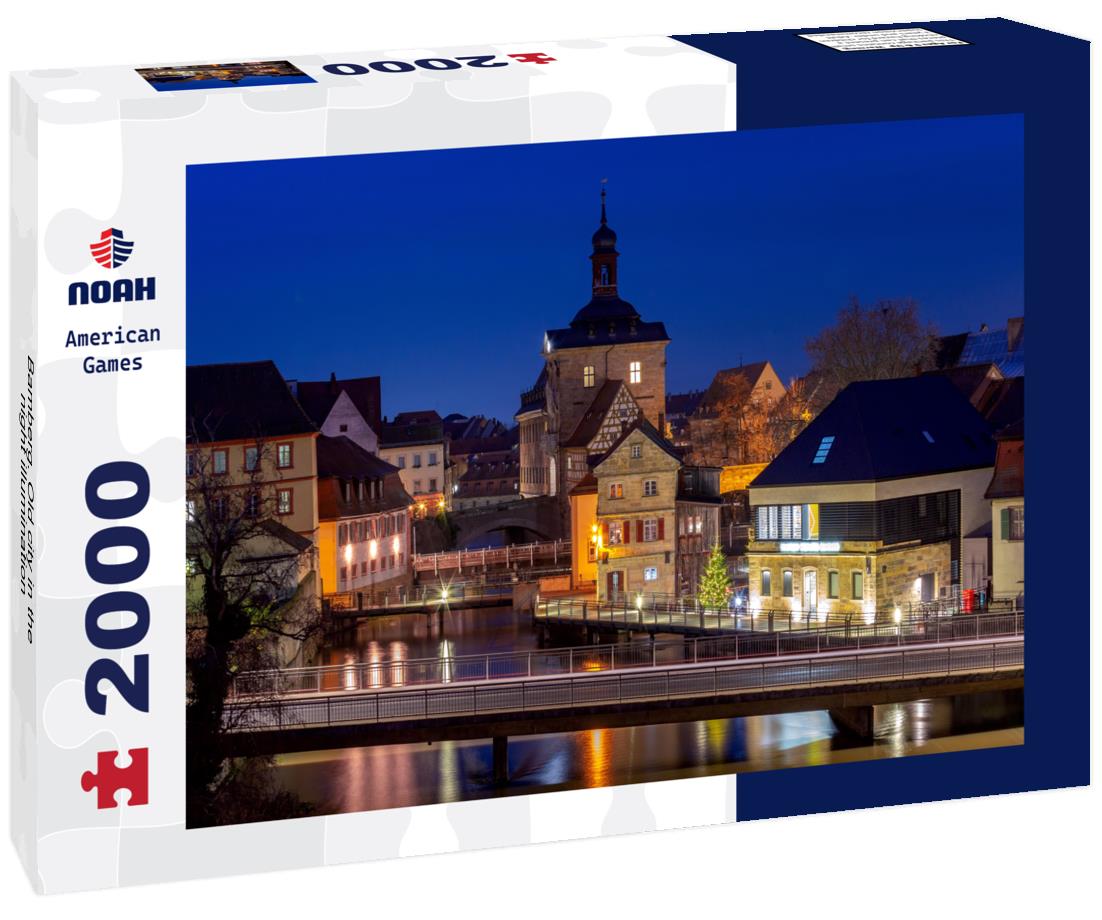 Bamberg. Old city in the night illumination 2000pc Puzzle