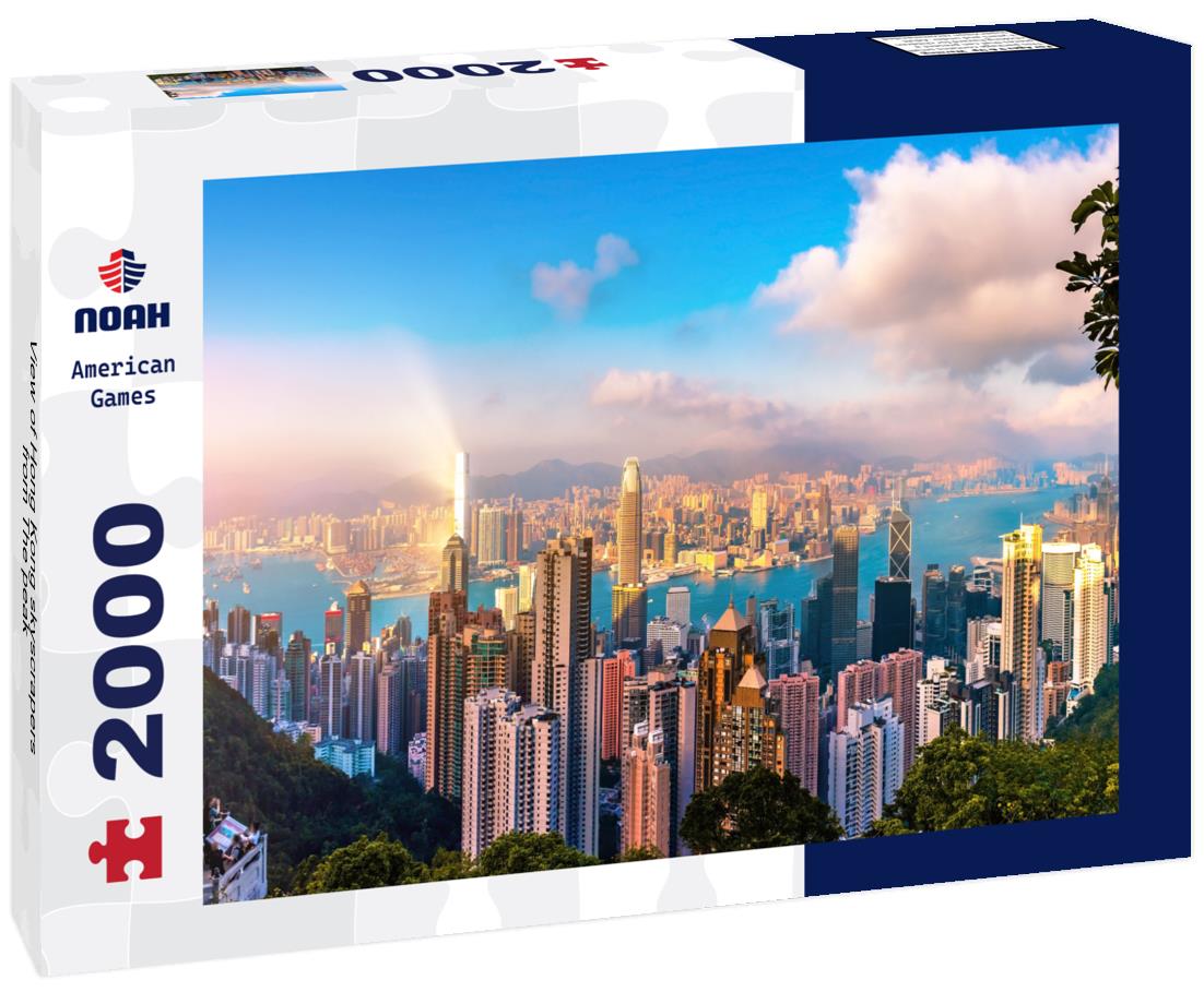 Hong Kong skyscrapers from The peak 2000pc Puzzle