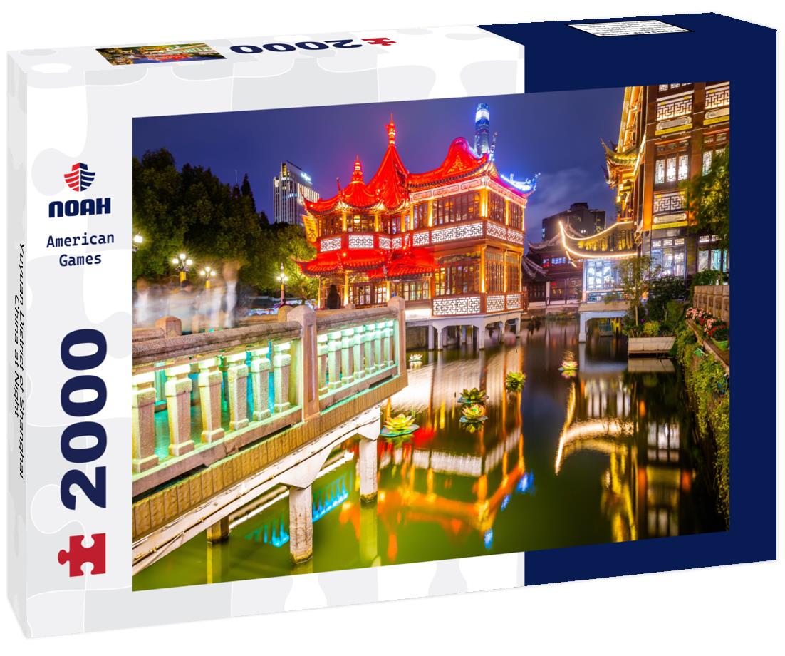 Noah Jigsaw Puzzle Yuyuan District of Shanghai, China at Night 2000 pieces