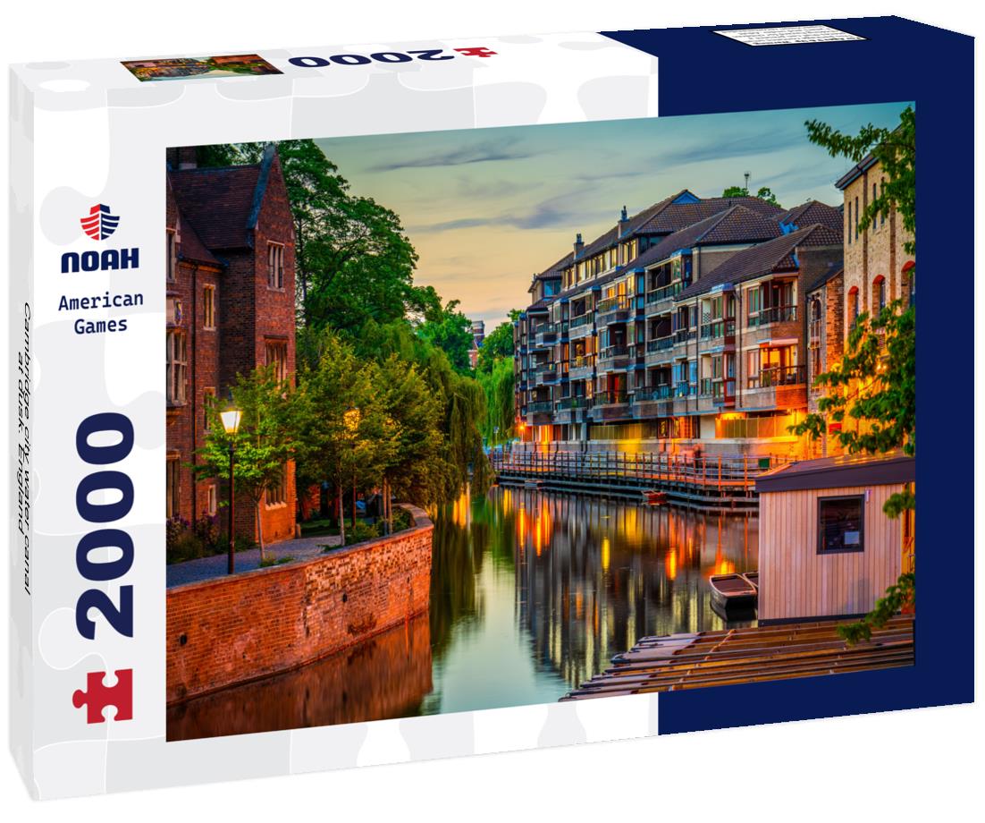 Cambridge city water canal at dusk. England 2000pc Puzzle