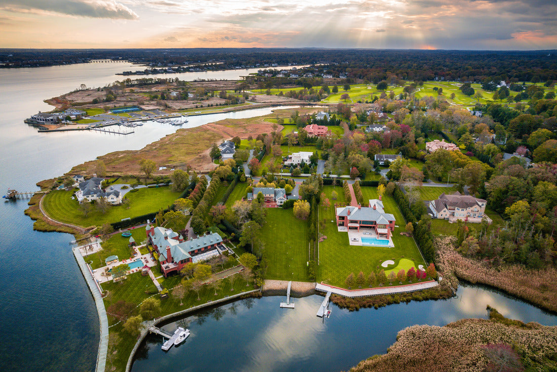 Noah Jigsaw Puzzle Aerial Drone Landscape of Rumson New Jersey 2000 pieces