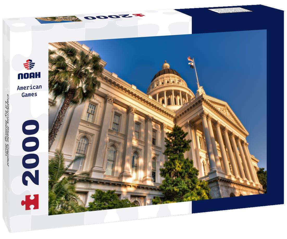 California State Capitol Lit by Setting Sun 2000pc Puzzle