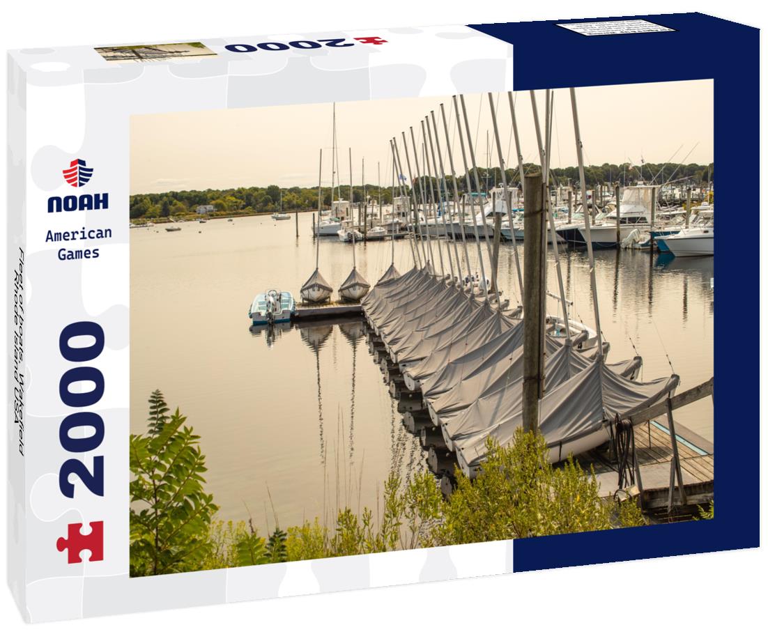 Fleet of boats, Wakefield, Rhode Island USA 2000pc Puzzle