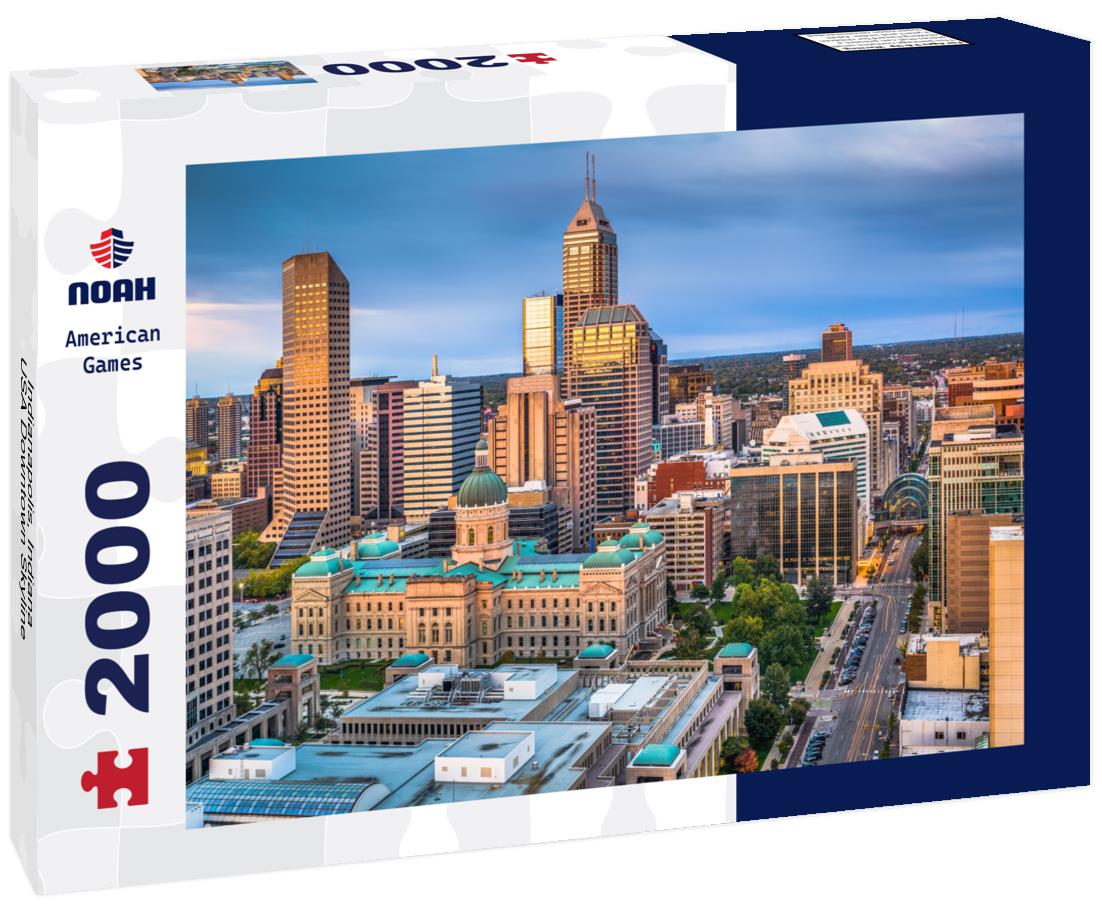 Noah Jigsaw Puzzle Indianapolis, Indiana, USA Downtown Skyline 2000 pieces