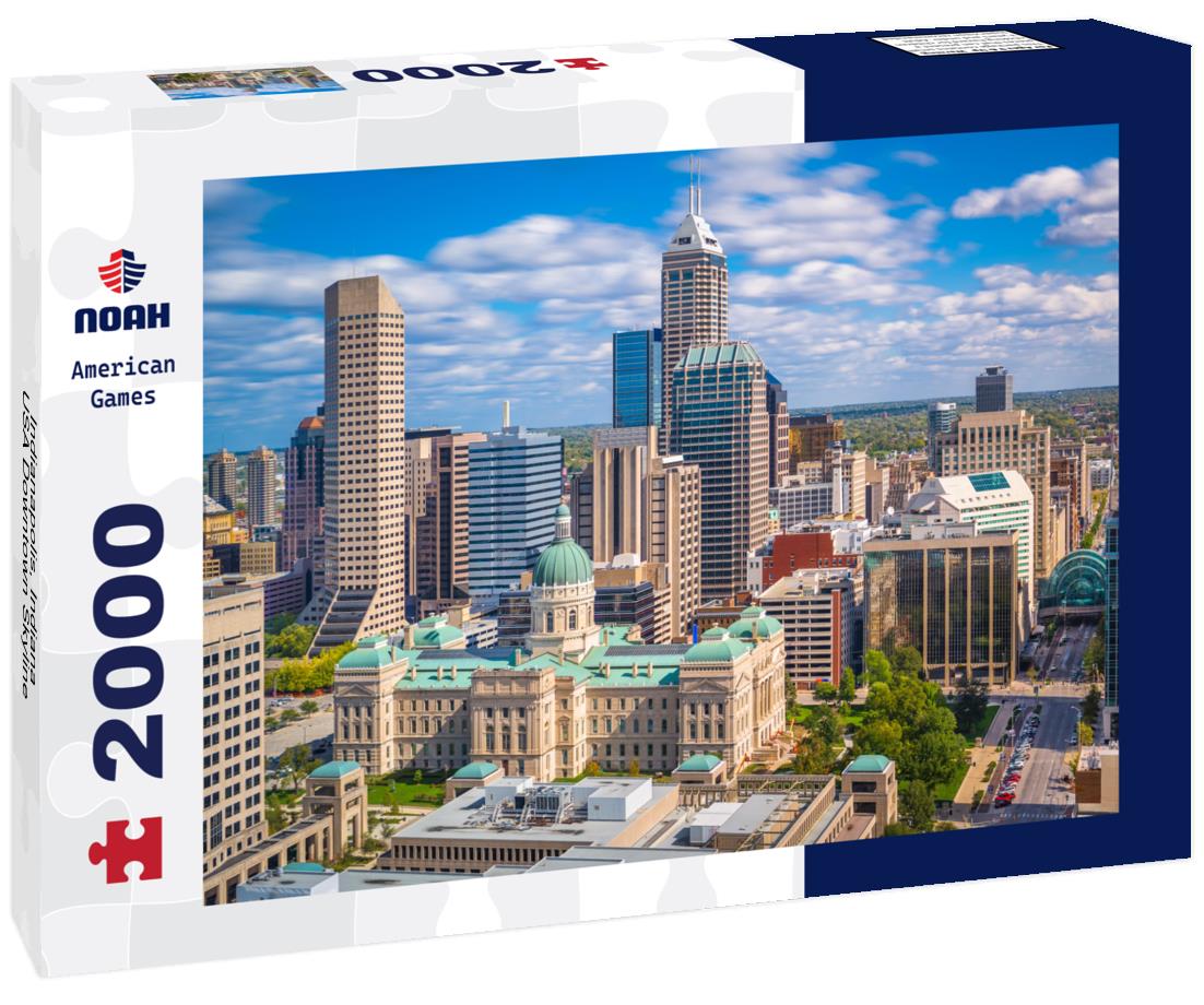 Noah Jigsaw Puzzle Indianapolis, Indiana, USA Downtown Skyline 2000 pieces