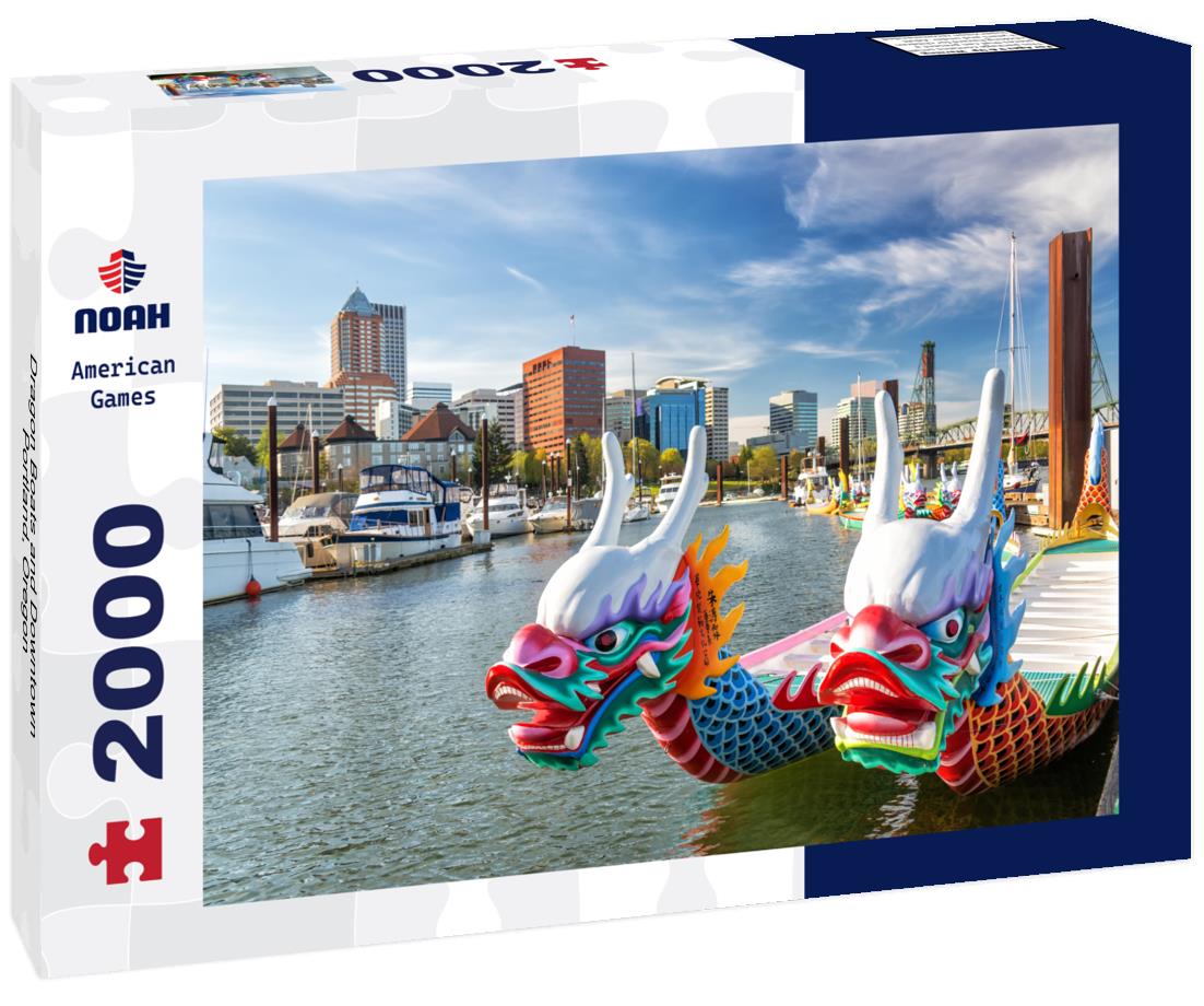 Dragon Boats and Downtown Portland, Oregon 2000pc Puzzle