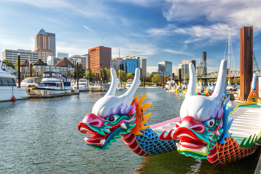 Dragon Boats and Downtown Portland, Oregon 2000pc Puzzle