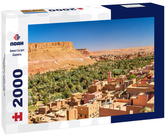 Noah Jigsaw Puzzle Panorama of the city of Tinghir in Morocco 2000 pieces