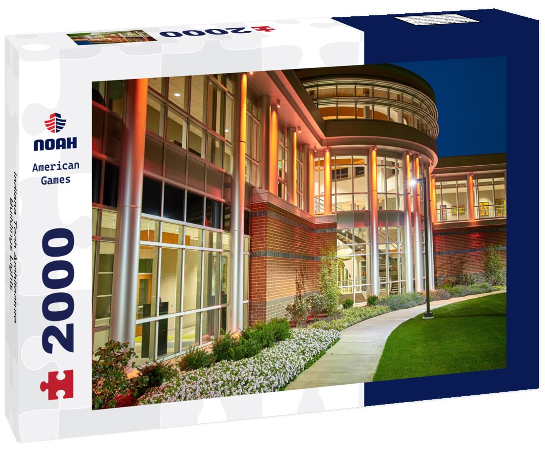 Noah Jigsaw Puzzle Indiana Tech Architecture Buildings Lights 2000 pieces