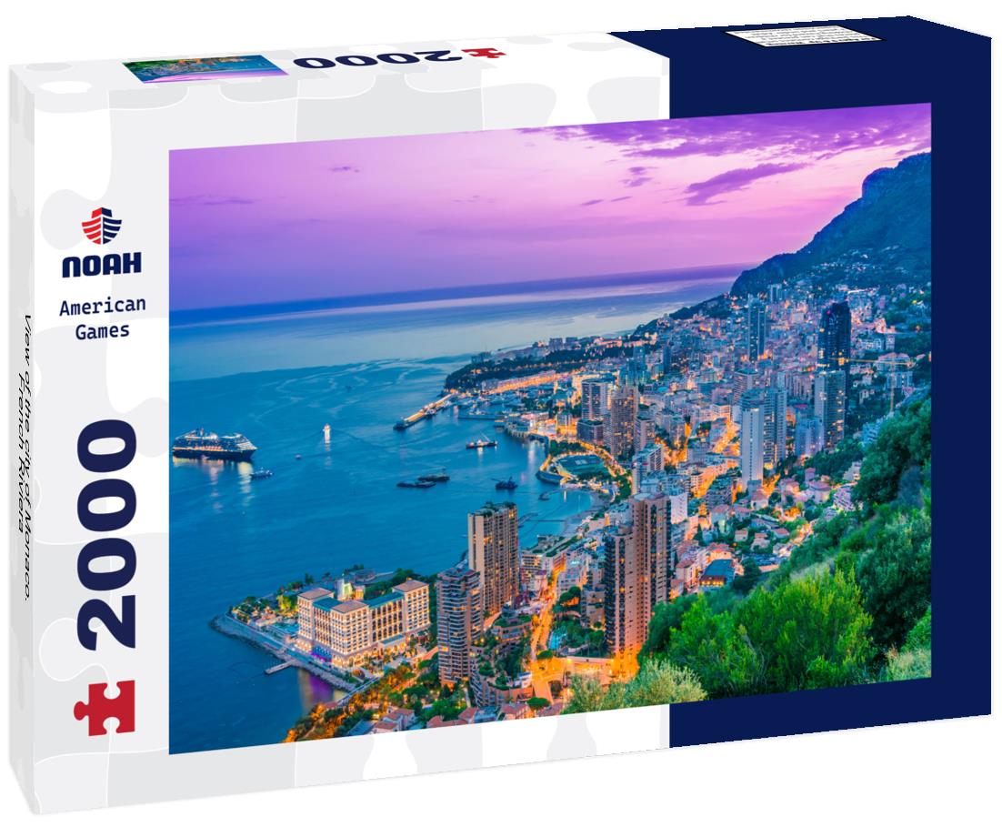the city of Monaco. French Riviera 2000pc Puzzle