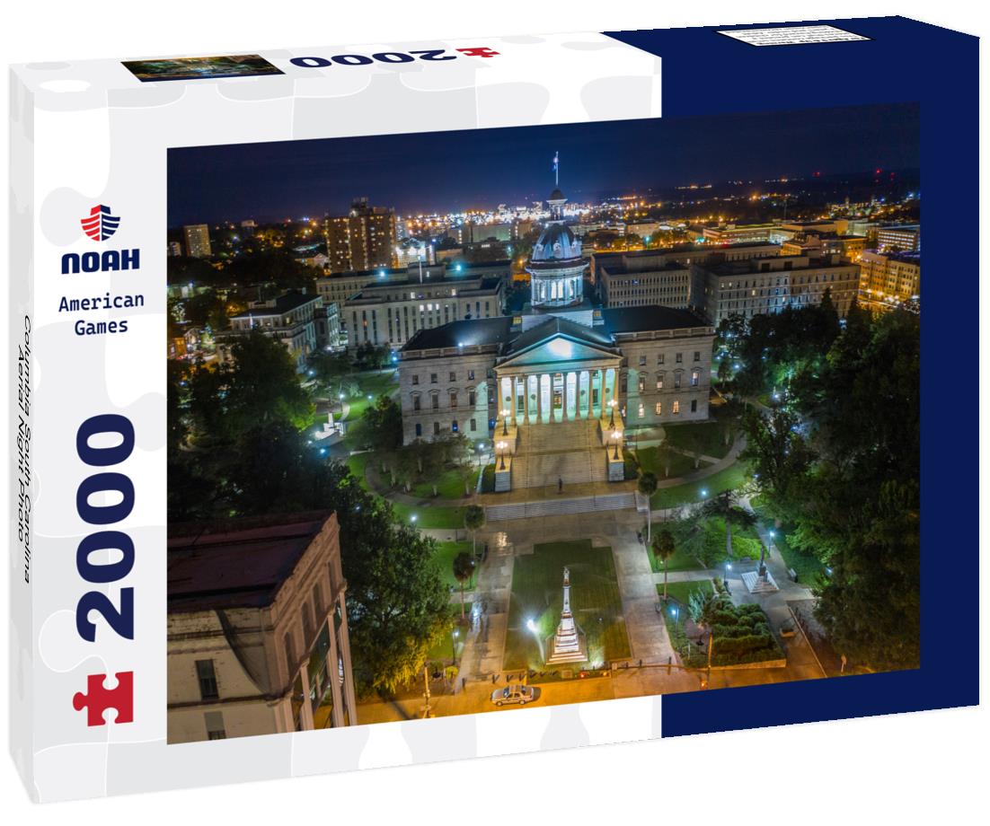 Columbia South Carolina Aerial Night Photo 2000pc Puzzle