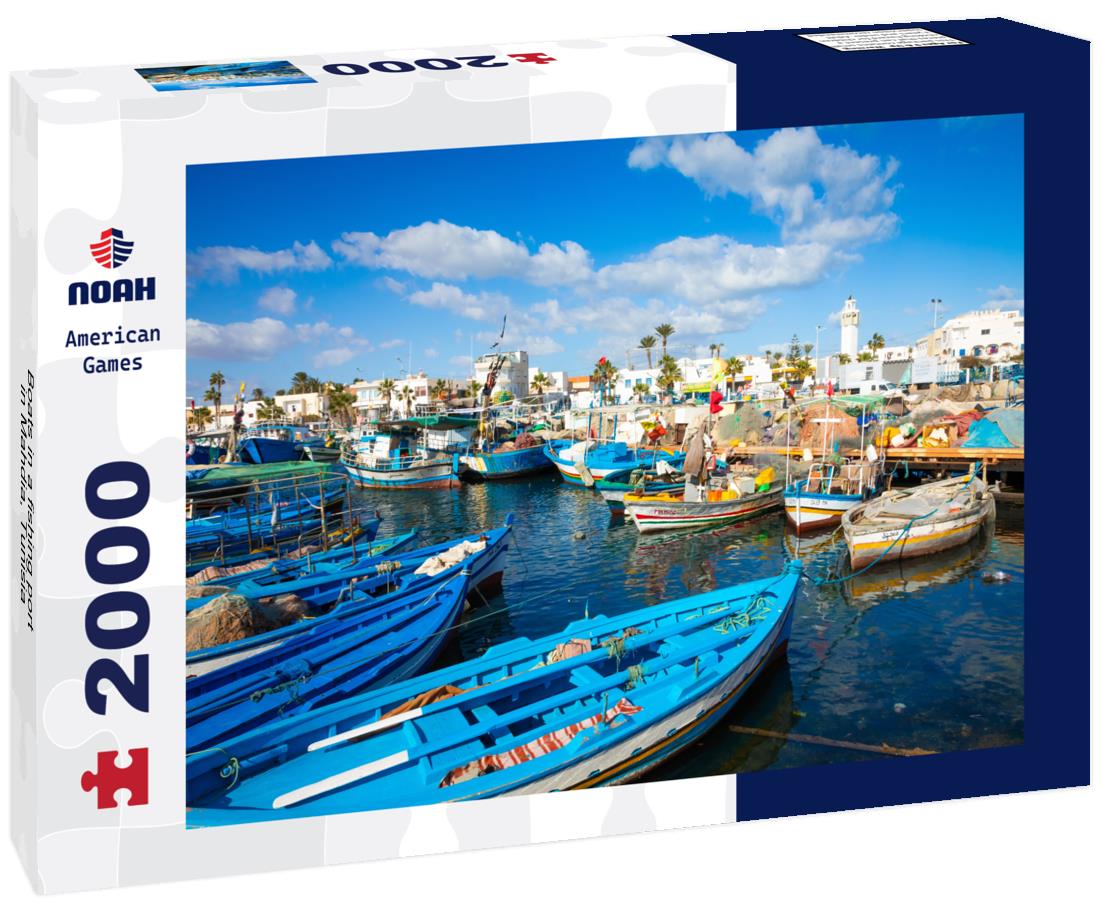 Noah Jigsaw Puzzle Boats in a fishing port in Mahdia, Tunisia 2000 pieces