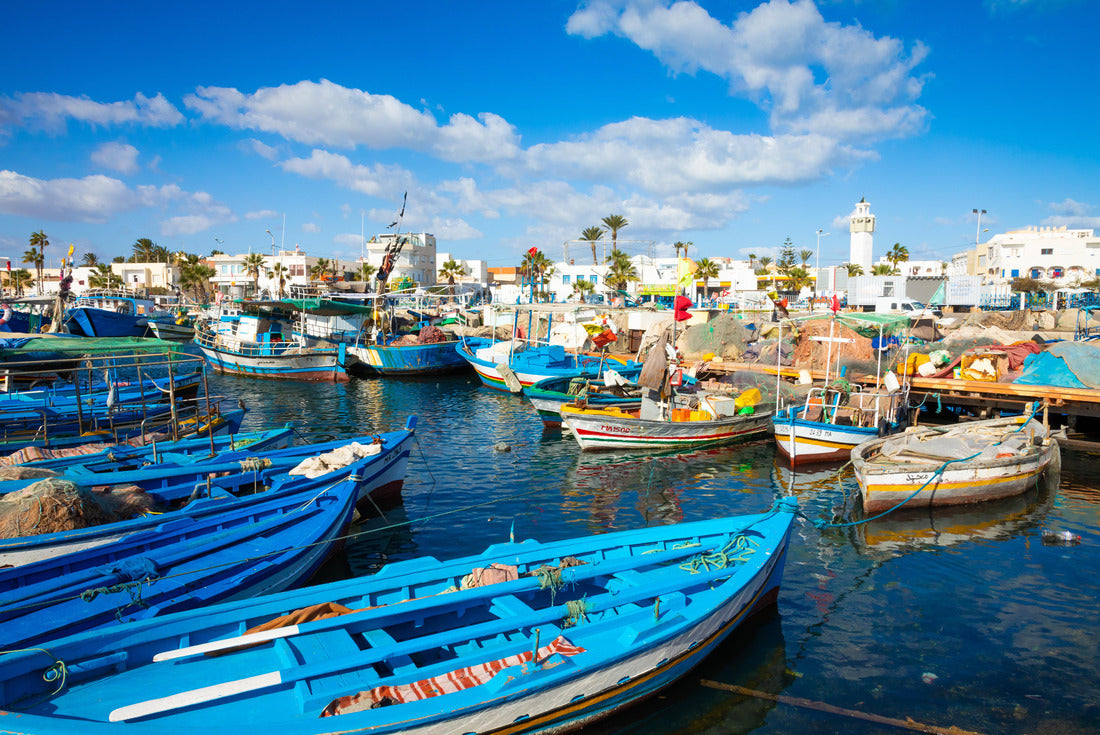Noah Jigsaw Puzzle Boats in a fishing port in Mahdia, Tunisia 2000 pieces