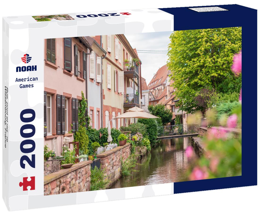 Rue, pont et rivière à Wissembourg, France 2000pc Puzzle