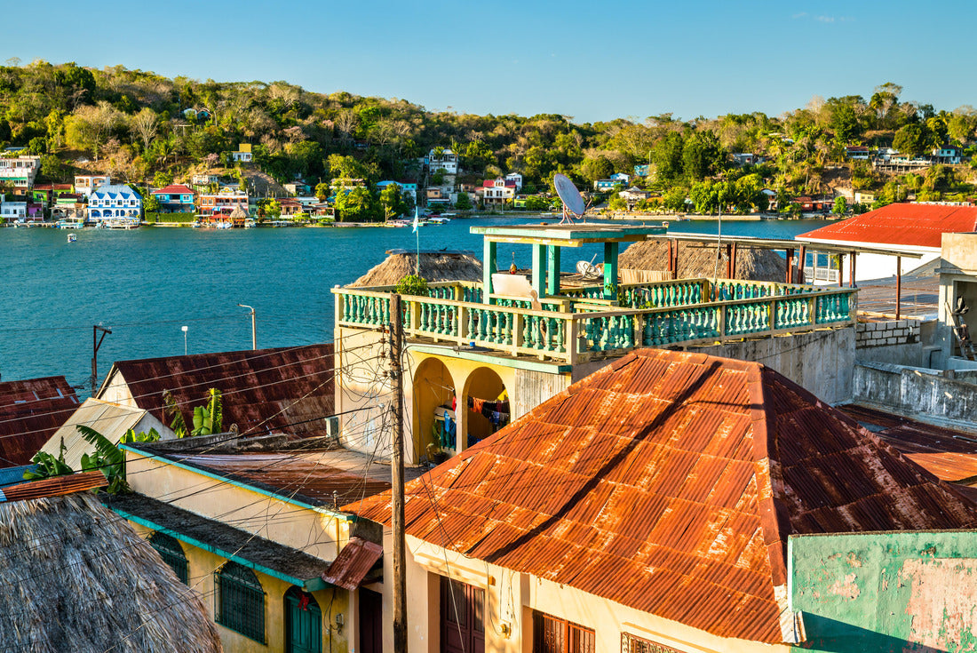 Aerial view of houses in Flores, Guatemala 2000pc Puzzle