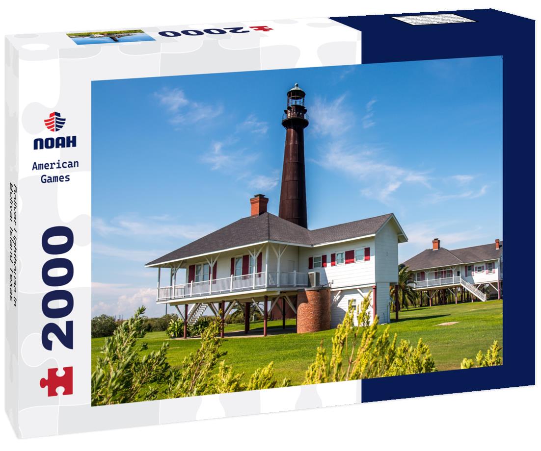 Bolivar Lighthouse in Bolivar Island Texas 2000pc Puzzle