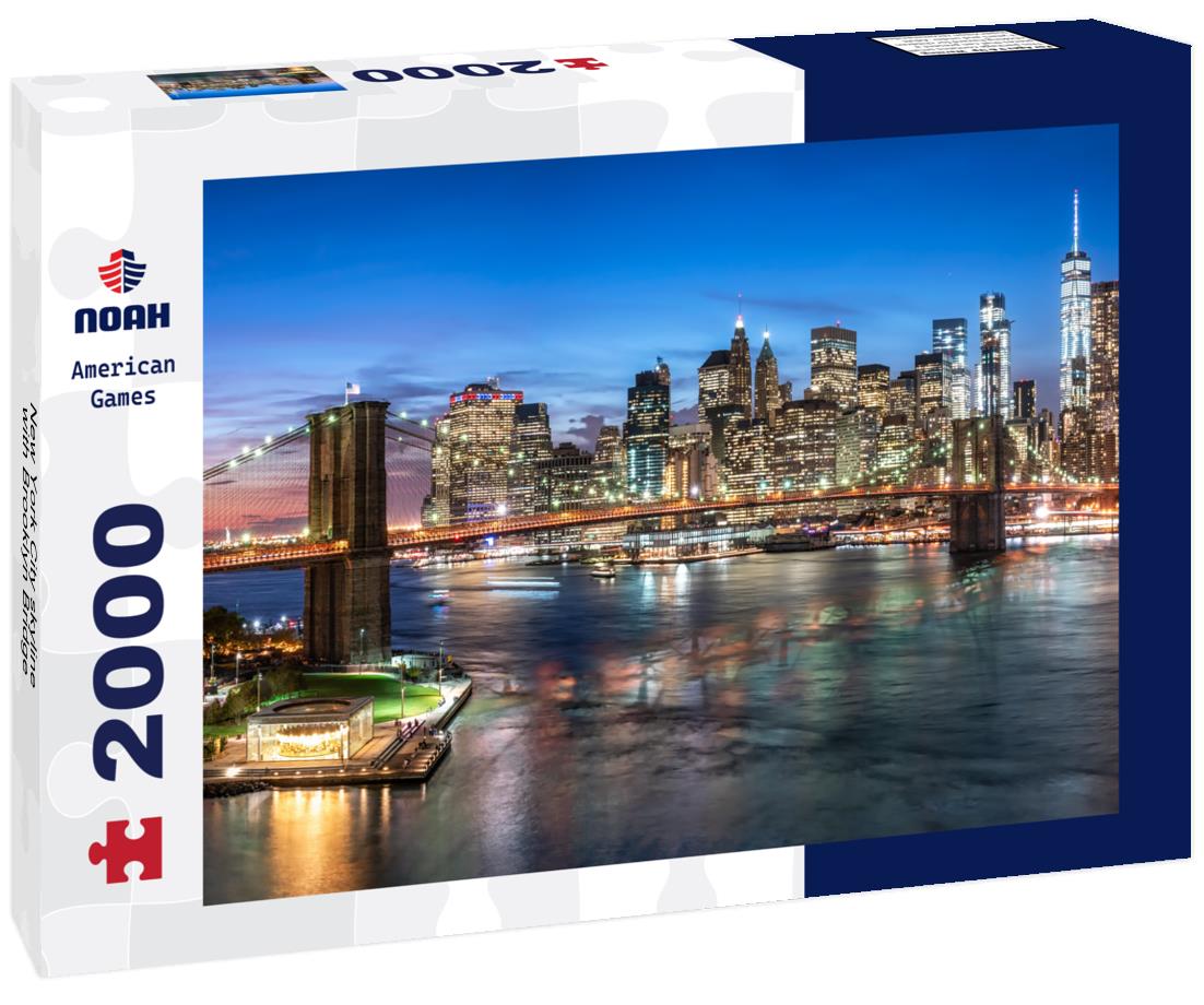 Noah Jigsaw Puzzle New York City skyline with Brooklyn Bridge 2000 pieces