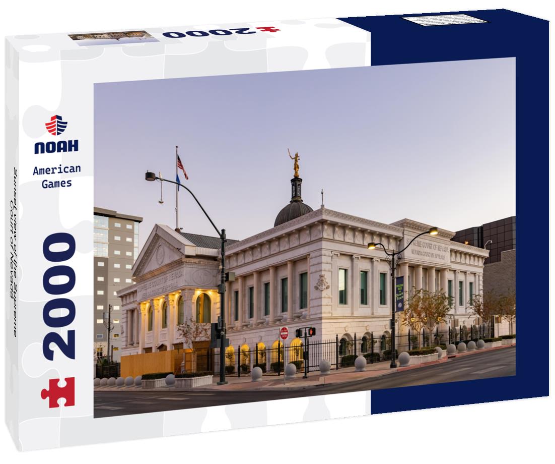 Sunset view of the Supreme Court of Nevada 2000pc Puzzle