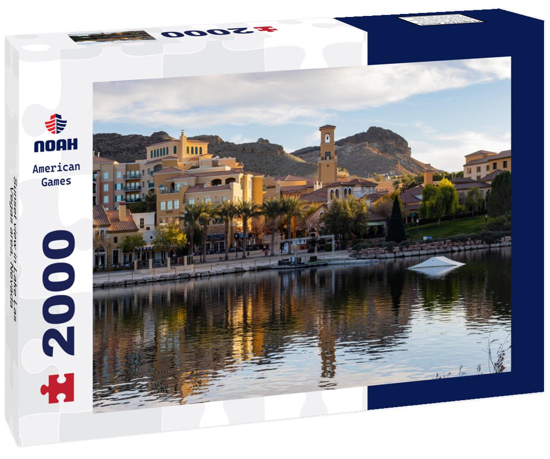 Noah Jigsaw Puzzle Sunset view in Lake Las Vegas area, Nevada 2000 pieces