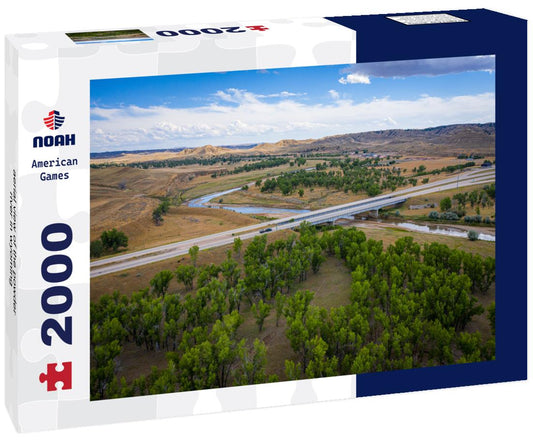 Noah Jigsaw Puzzle aerial view of the powder river in wyoming 2000 pieces