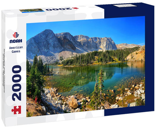 Noah Jigsaw Puzzle landscape with mountains and lake, Wyoming 2000 pieces