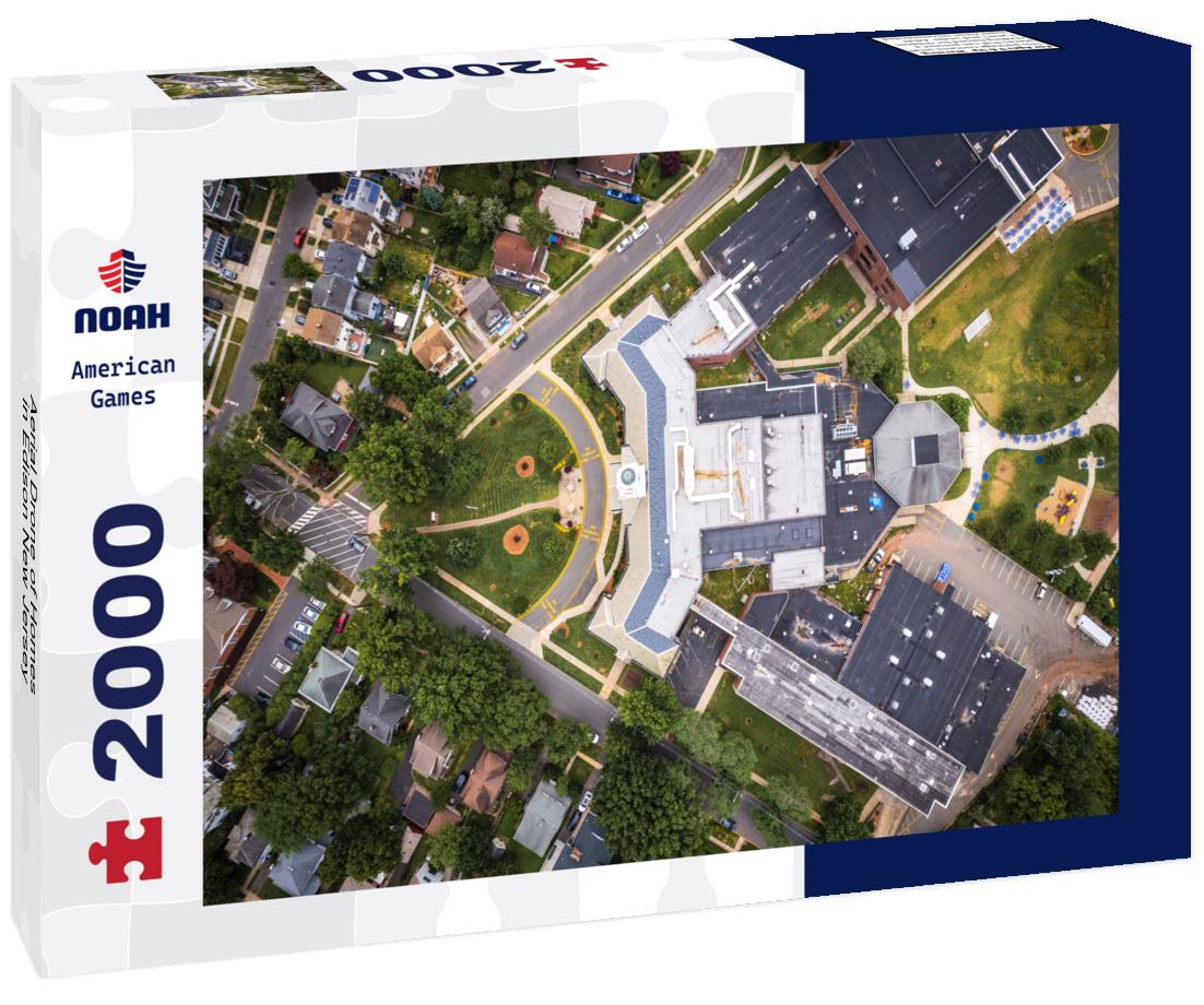 Aerial Drone of Homes in Edison New Jersey 2000pc Puzzle