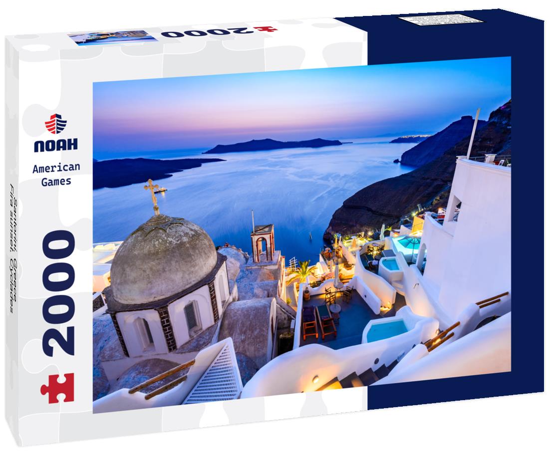 Santorini, Greece - Fira sunset, Cyclades 2000pc Puzzle
