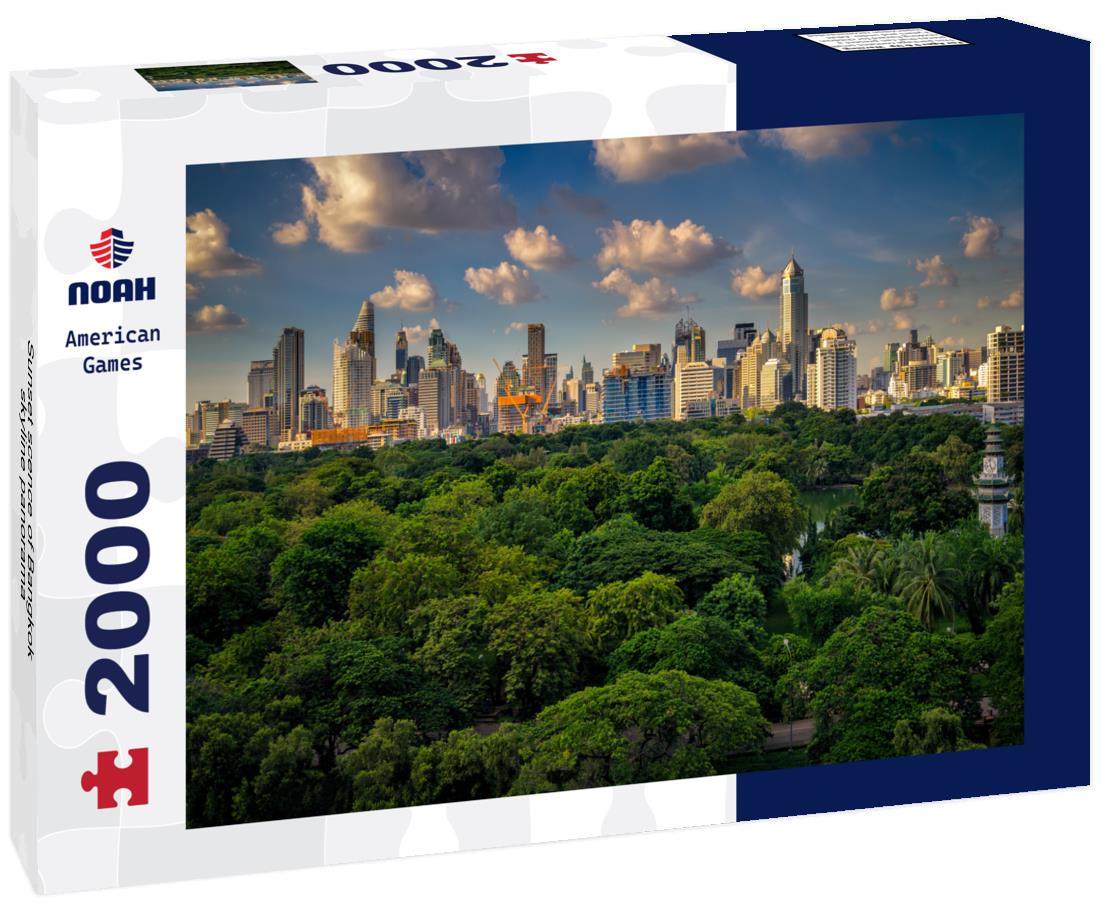Sunset scence of Bangkok skyline 2000pc Puzzle