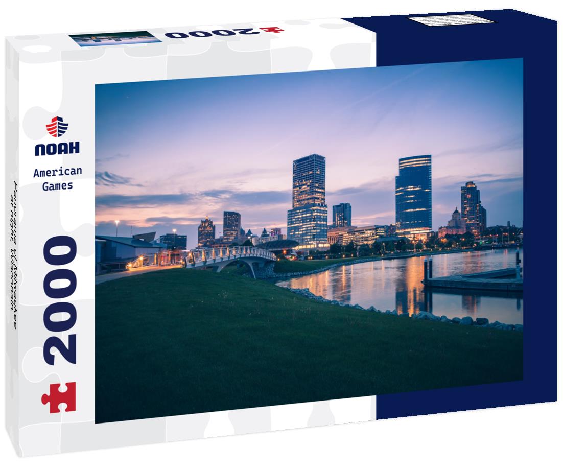 Milwaukee at night, Wisconsin 2000pc Puzzle