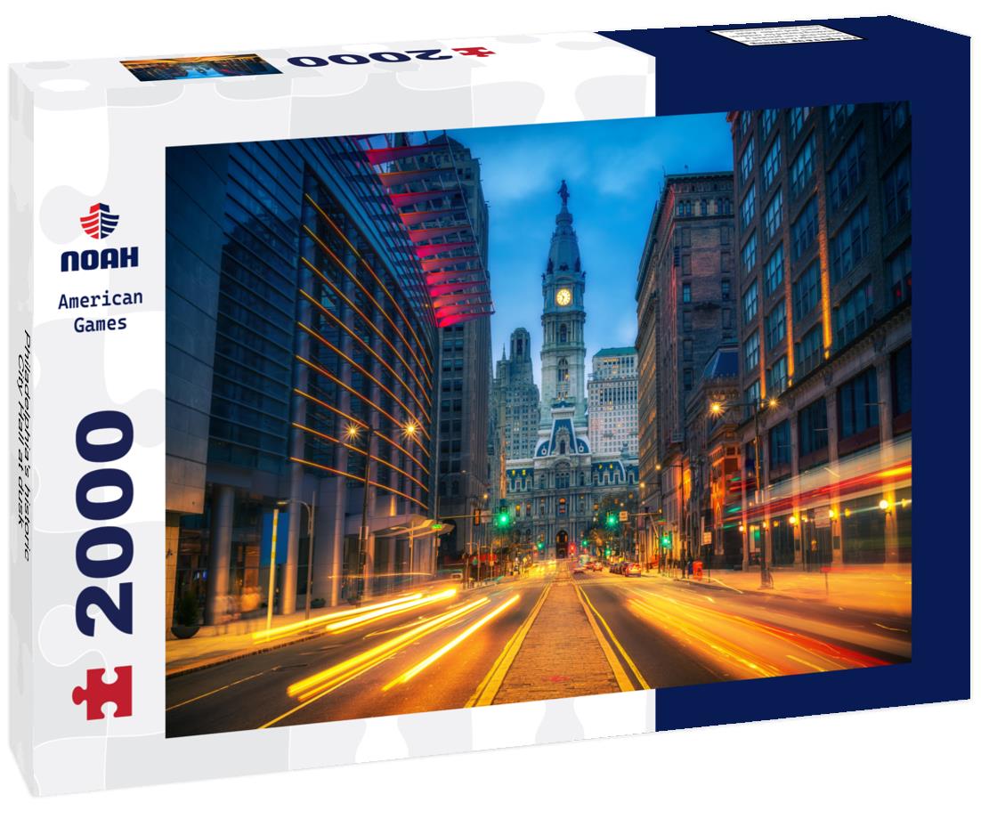 Philadelphia's historic City Hall at dusk 2000pc Puzzle