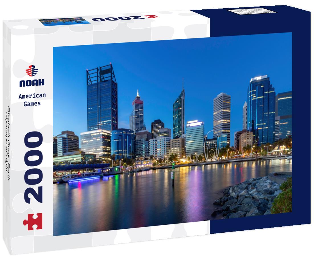 Elizabeth Quay, Perth, cityscape at night 2000pc Puzzle