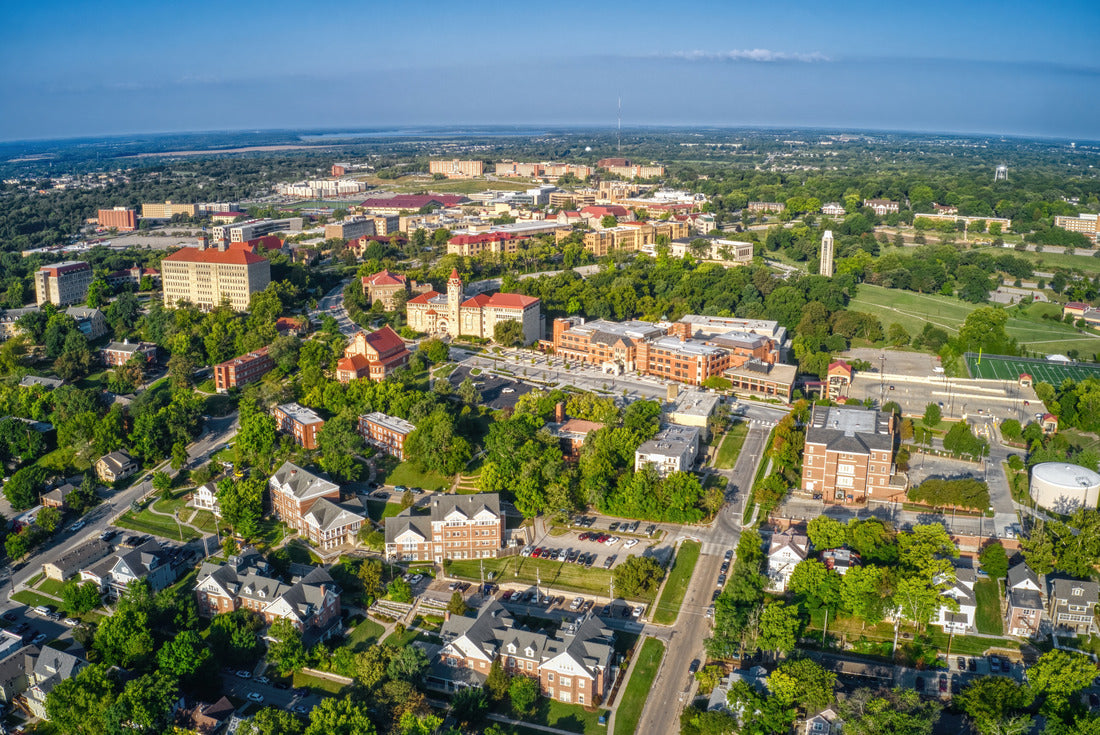 Lawrence, Kansas and its State University 2000pc Puzzle