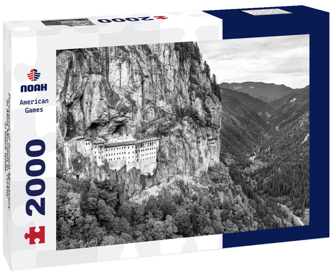 Sumela Monastery at Mela Mountain in Turkey 2000pc PuzzleBlack and White