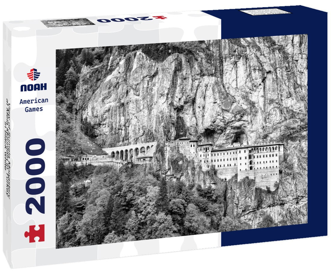 Sumela Monastery at Mela Mountain in Turkey 2000pc PuzzleBlack and White