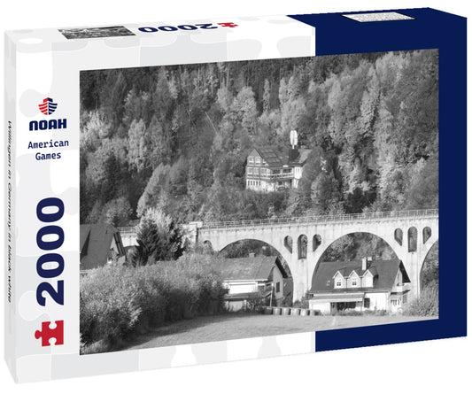 Noah Jigsaw Puzzle Willingen in Germany in black white 2000 pieces