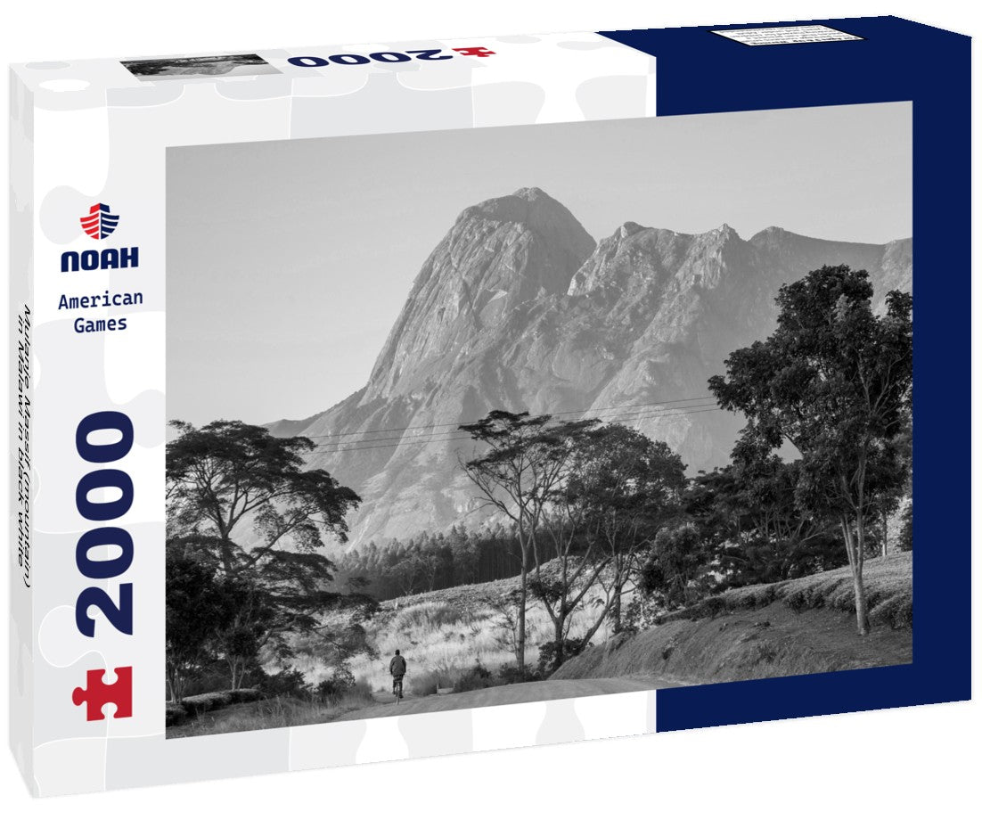 Mulanje Massif (mountain) in Malawi 2000pc PuzzleBlack and White