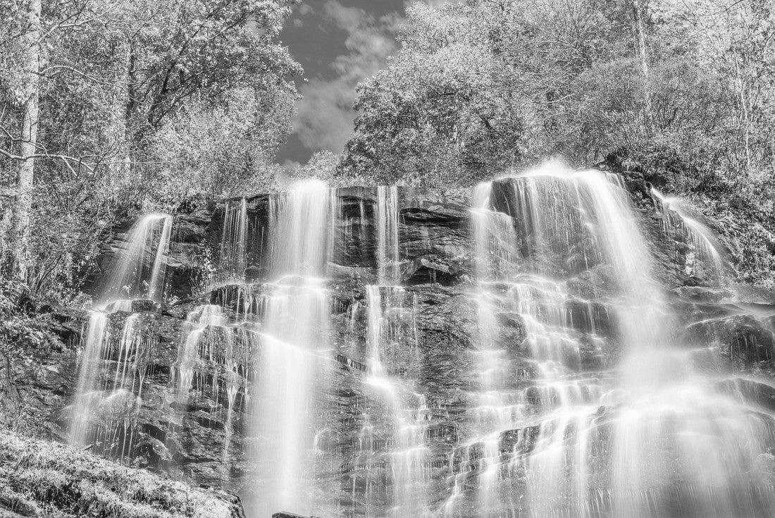 Amicalola Falls, Georgia, USA in the fall season 2000pc PuzzleBlack and White