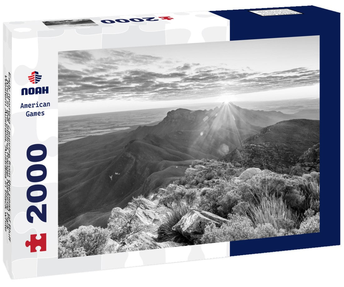 Early morning / sunrise from the peak of Bluff Knoll in the Stirling Range National Park, Western Australia, Australia 2000pc PuzzleBlack and White