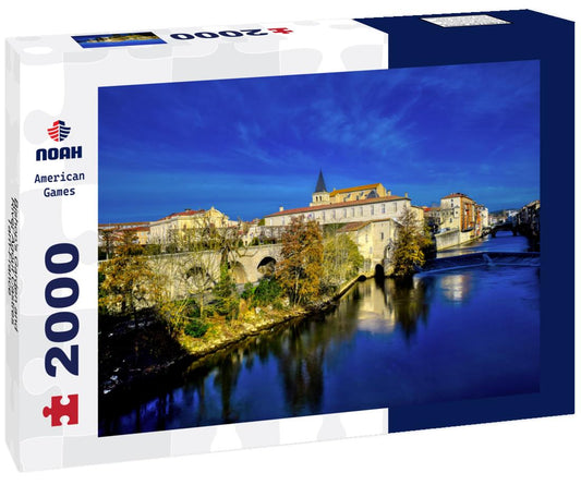 Noah Jigsaw Puzzle Bishop's Garden and River Agout Castres-Tarn-France 2000 Pieces