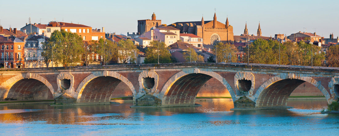 The Pont Neuf in Toulouse, France 2000pc Panoramic Puzzle