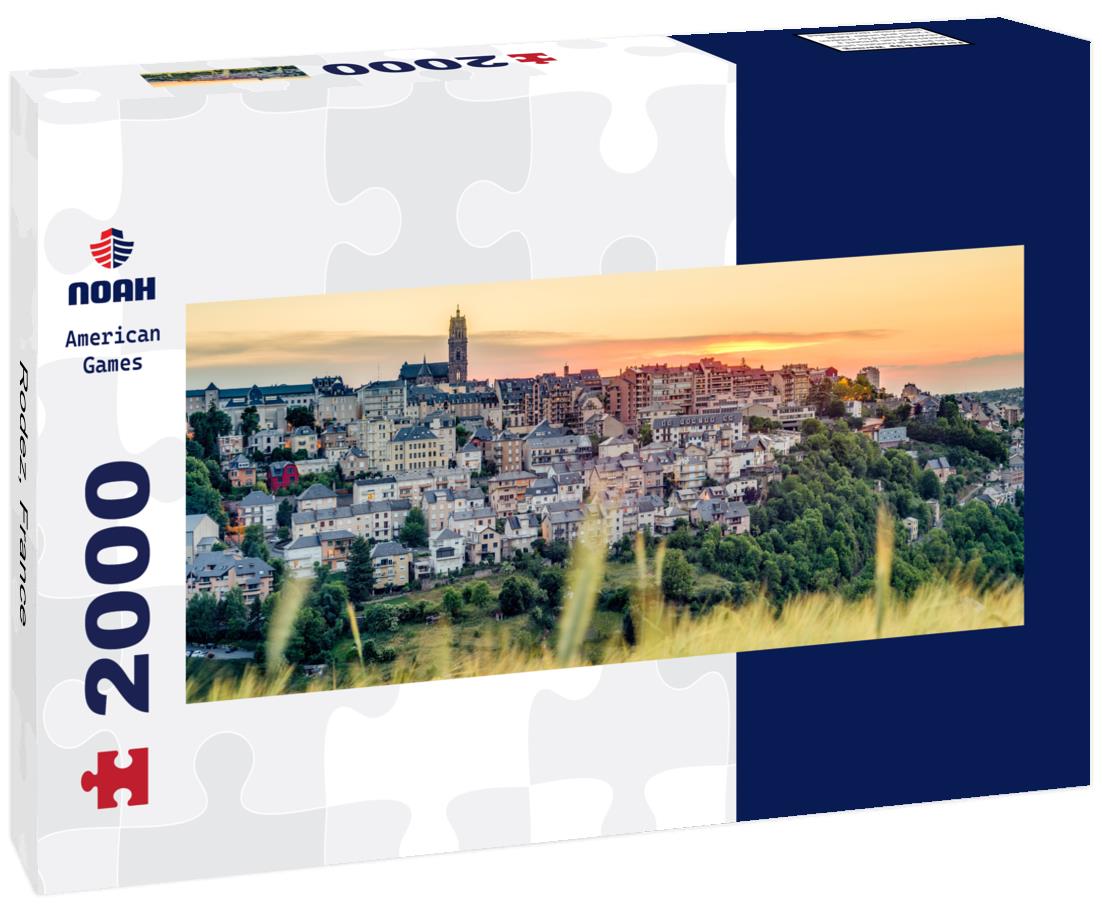 Rodez, France 2000pc Panoramic Puzzle