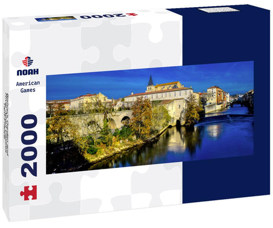 Noah Jigsaw Puzzle Bishop's Garden and River Agout Castres-Tarn-France Panorama 2000 Pieces