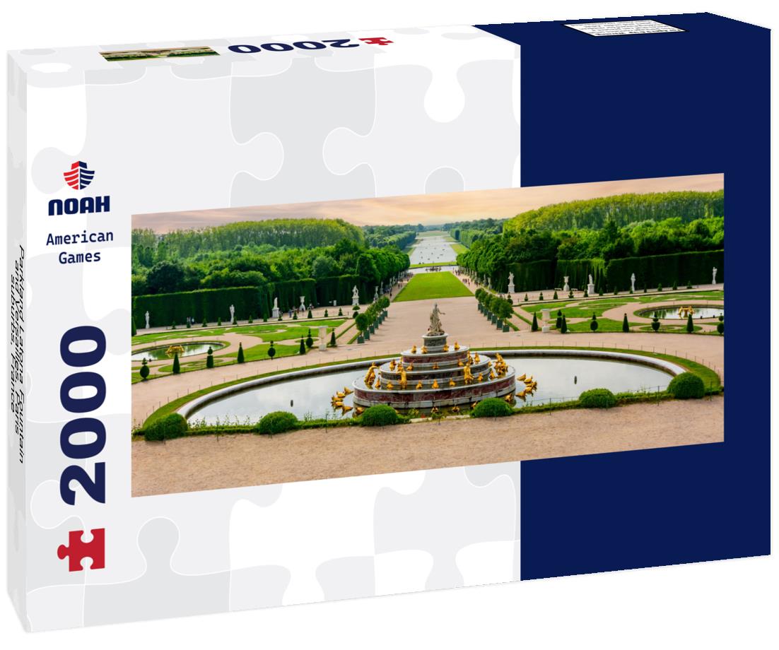 Parkland Latona Fountain and Versailles, Paris suburbs, France 2000pc Panoramic Puzzle