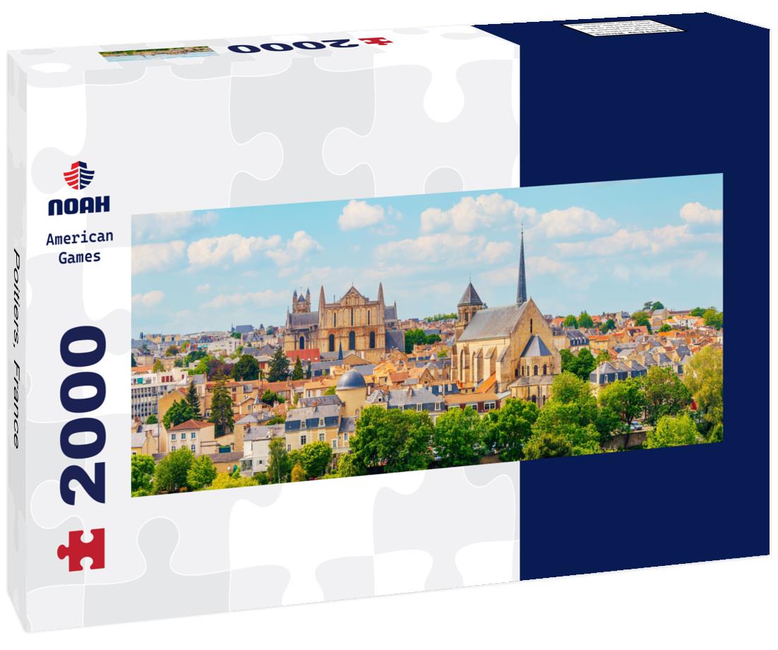 Poitiers, France 2000pc Panoramic Puzzle